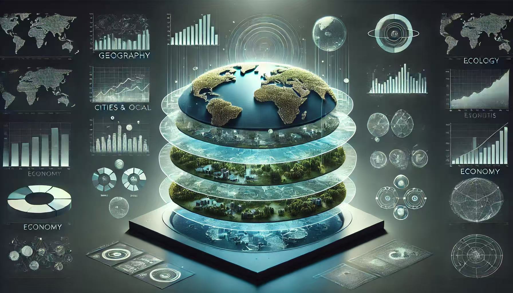 Stacked world model layers illustration